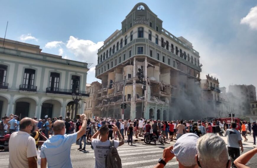 (VIDEO) EXPLOSIÓN EN LA HABANA DESTRUYE HOTEL CONFIRMAN MUERTE DE 8 PERSONAS