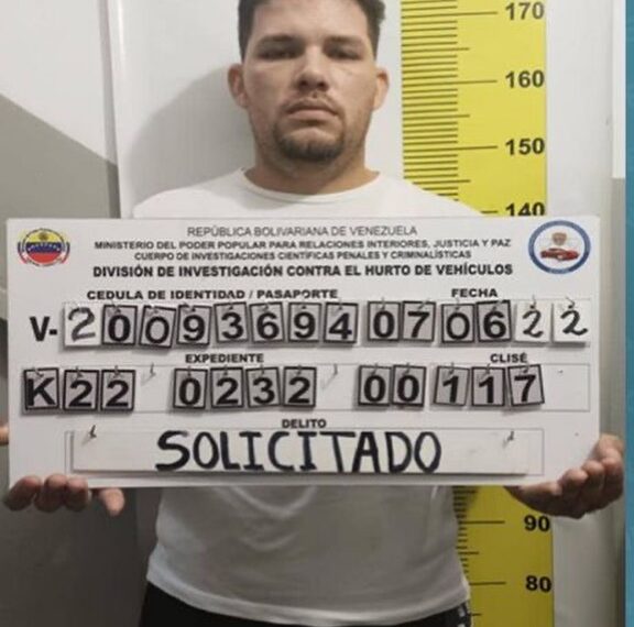 (VENEZUELA) 10 DE LOS MÁS BUSCADOS POR ROBO Y HURTO DE VEHÍCULOS FUE APRHENDIDO POR EL CICPC