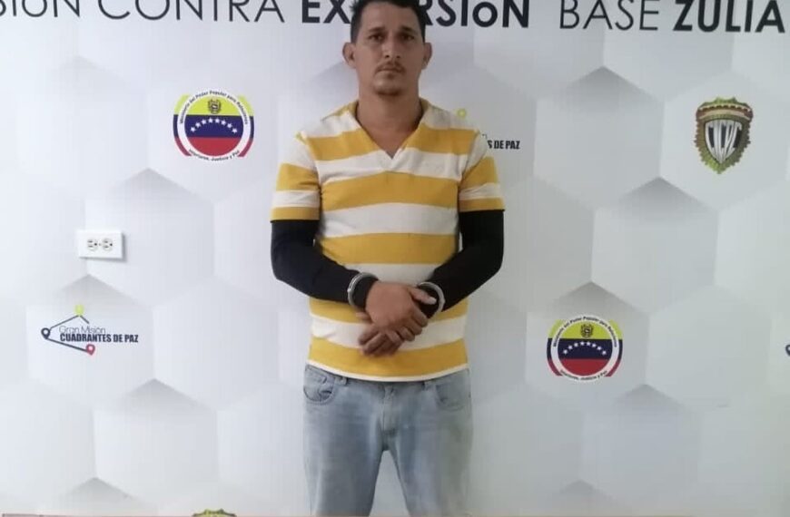 (VENEZUELA) CICPC-ZULIA APREHENDIÓ A COOPERADOR DEL GEDO «EL ALEX»