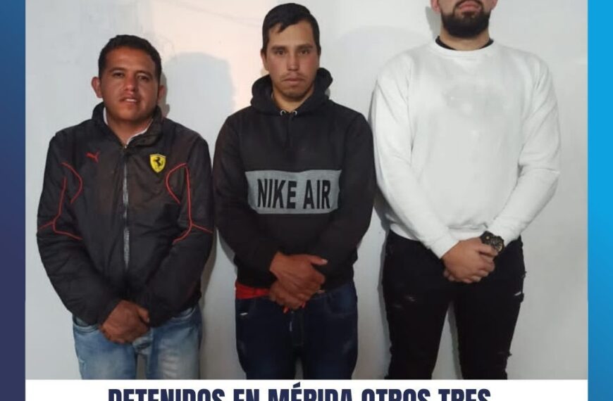 (VENEZUELA) DETENIDOS SUJETOS POR AFECTAR ECOSISTEMA EN MERIDA