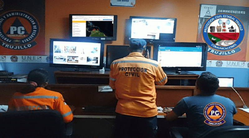 (VENEZUELA) AUTORIDADES NACIONALES MONITOREAN LLUVIAS EN TRUJILLO