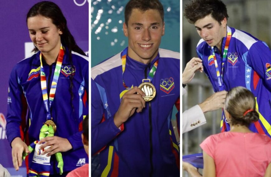 (VENEZUELA) NATACIÓN CONSIGUE 3 MEDALLAS DORADAS EN JUEGOS BOLIVARIANOS DE VALLEDUPAR 2022