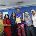 (VENEZUELA) LA REINA DEL TRIPLE SALTO YULIMAR ROJAS RECIBE BECA DE PANAM SPORTS