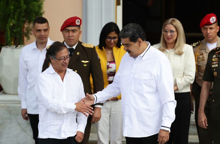 (VENEZUELA) PRESIDENTE MADURO RECIBE A SU HOMÓLOGO GUSTAVO PETRO EN SU SEGUNDA VISITA AL PAÍS