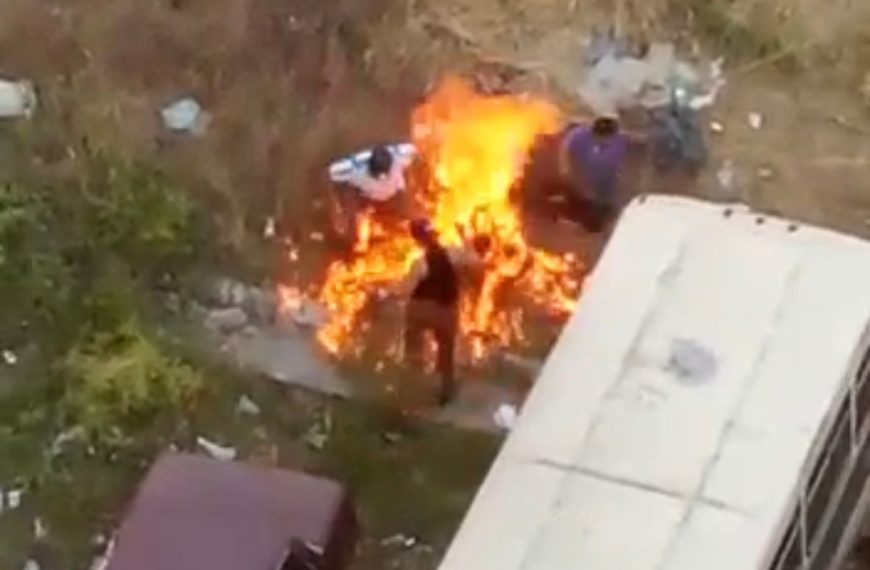 (VENEZUELA) FALLECE HOMBRE QUEMADO VIVO EN CIUDAD TIUNA