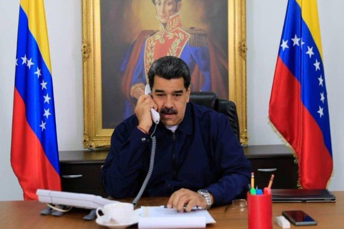 (VENEZUELA) MANDATARIO NACIONAL CONVERSÓ CON EL PRESIDENTE ELECTO DE PARAGUAY SANTIAGO PEÑA