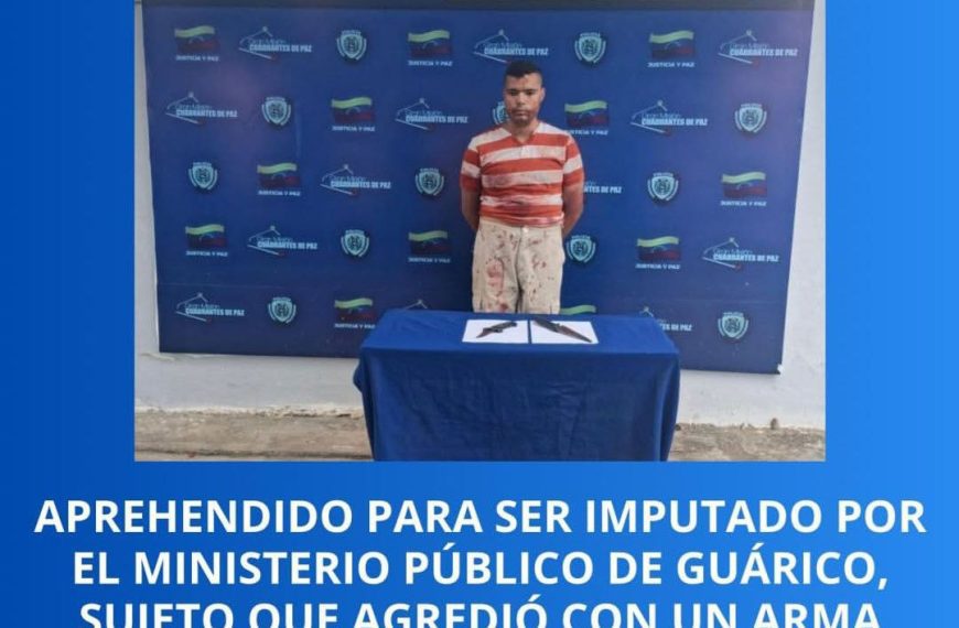 (VENEZUELA) MP IMPUTARÁ A SUJETO POR AGREDIR A SU PROGENITOR CON UN ARMA BLANCA EN EL ESTADO GUÁRICO