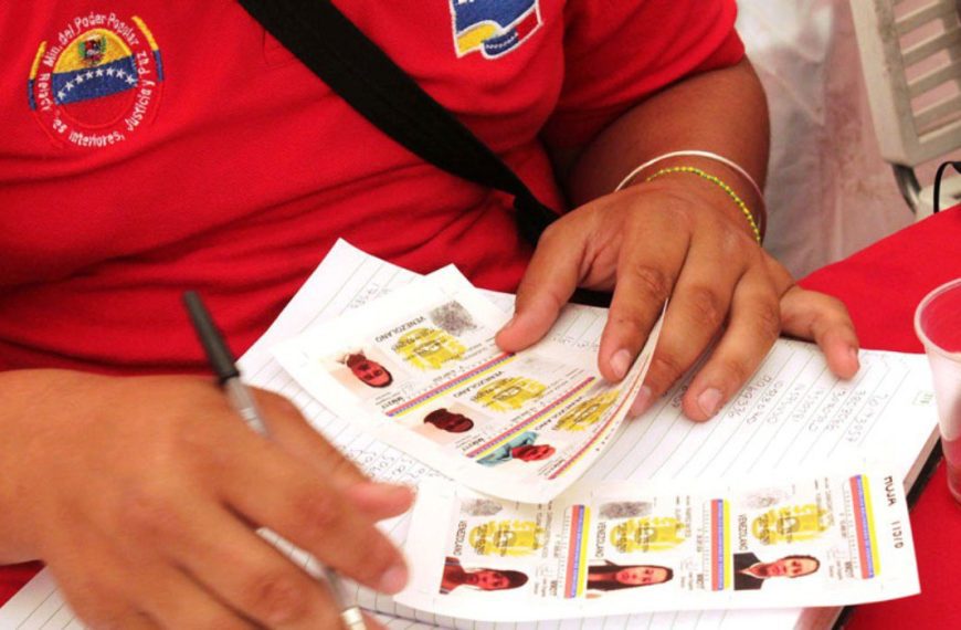 (VENEZUELA) SAIME REALIZA JORNADA DE CEDULACIÓN SIN CITA DESDE ESTE 20 DE ENERO