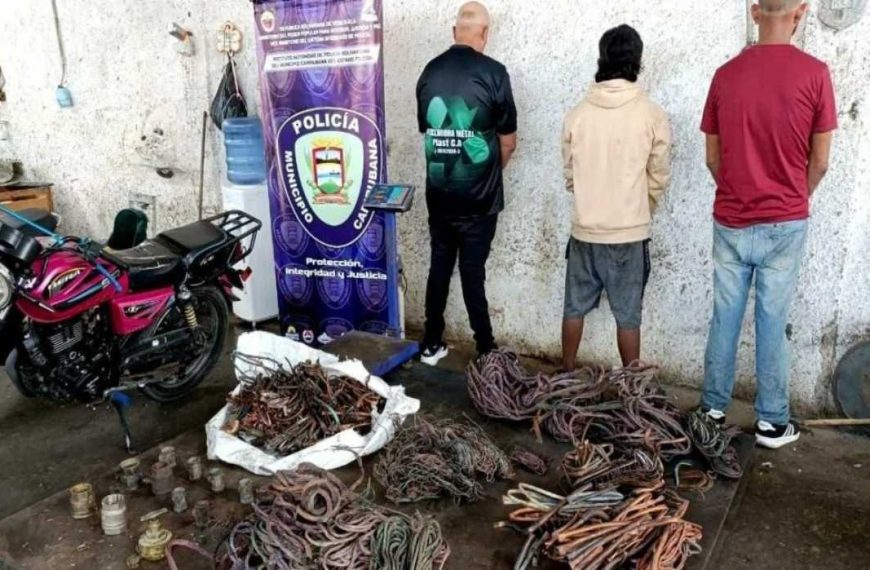 (VENEZUELA) DETIENEN A 4 CIUDADANOS POR HURTO DE MATERIAL DE CANTV EN LOS ESTADOS ARAGUA Y FALCÓN
