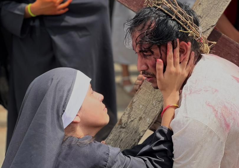 (VENEZUELA) EL ESPÍRITU DE LA SEMANA SANTA RECORRIÓ LAS CALLES DE LA PEÑA CON EMOTIVO VIACRUCIS VIVIENTE