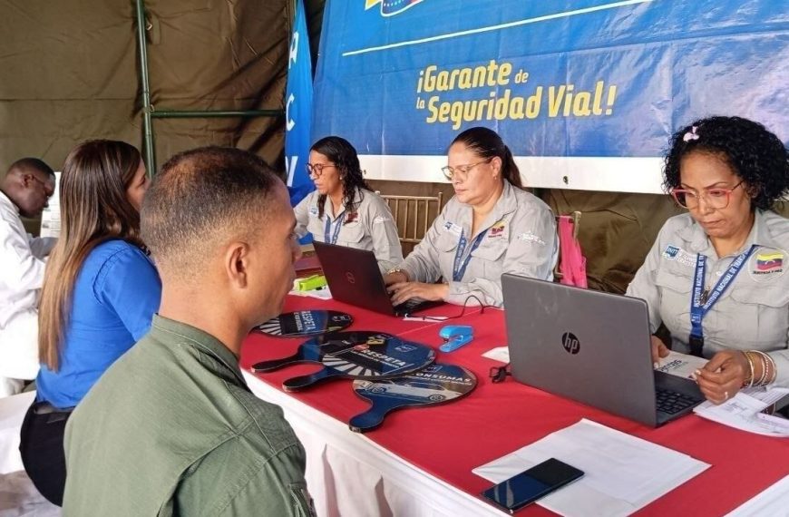 (VENEZUELA) INTT REALIZARÁ OPERSTIVOS VEHICULARES EN LOS ESTADOS BOLÍVAR, LARA, ZULIA Y MIRANDA