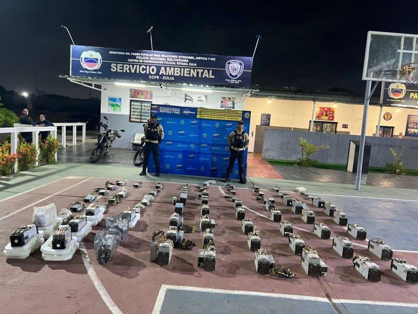 (VENEZUELA) AUTORIDADES DESMANTELAN GRANJA DE MINERÍA DIGITAL ILEGAL EN EL ESTADO ZULIA