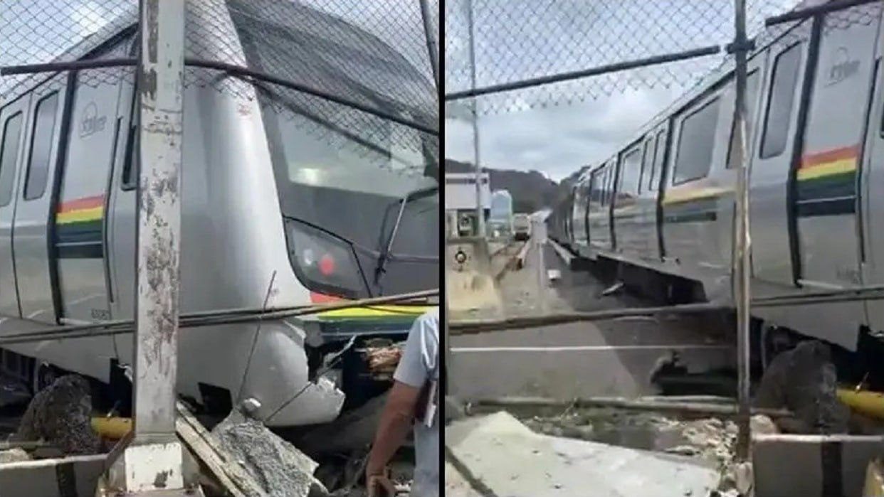 (VENEZUELA) VAGÓN DEL METRO DE CARACAS SE DESCARRILÓ DENTRO DEL PATIO DE&hellip;