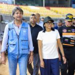(VENEZUELA) PRESIDENTA ENCARGADA RECORRIÓ ESTADIO GARCÍA CARNEIRO CON EQUIPOS DE VOLUNTARIOS INTERNACIONALES