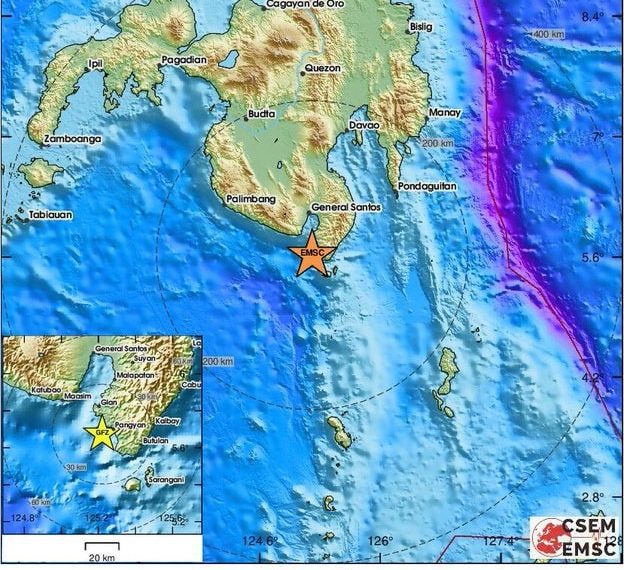 (FILIPINAS) POTENTE TERREMOTO DE MAGNITUD 8,2 GENERA ALERTA DE TSUNAMI
