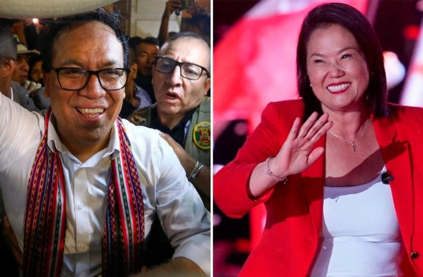 (PERÚ) SÁNCHEZ SUPERA A FUJIMORI EN SEGUNDA VUELTA ELECTORAL
