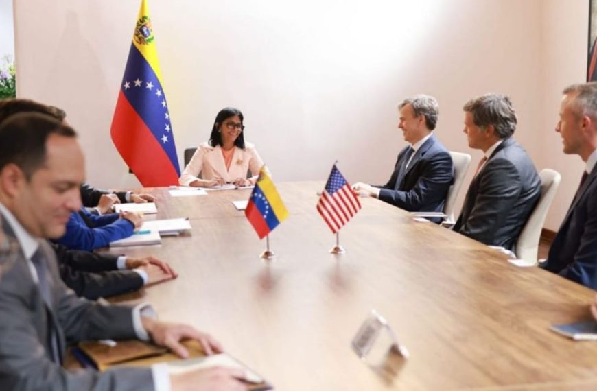 (VENEZUELA) PRESIDENTA (E) DELCY RODRÍGUEZ ANALIZA AGENDA ENERGÉTICA BILATERAL CON EEUU