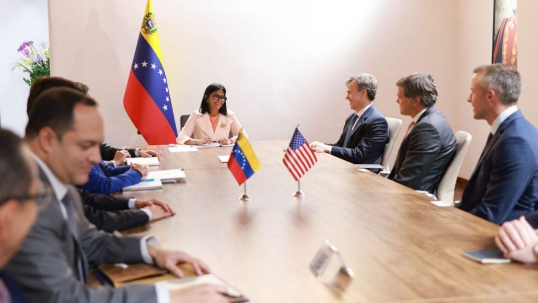 (VENEZUELA) PRESIDENTA (E) DELCY RODRÍGUEZ ANALIZA AGENDA ENERGÉTICA BILATERAL CON EEUU
