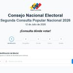 (VENEZUELA) PODER ELECTORAL ACTIVÓ SISTEMA PARA LA SEGUNDA CONSULTA NACIONAL POPULAR DEL PRÓXIMO 12 DE JULIO