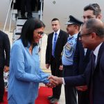 (MUNDO) PRESIDENTA (E) DELCY RODRÍGUEZ ARRIBÓ A LA REPÚBLICA DE LA INDIA