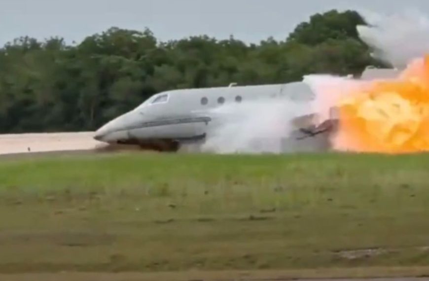 (REPÚBLICA DOMINICANA) AVIÓN EJECUTIVO SE PRECIPITA TRAS MANIOBRA DE ATERRIZAJE DE EMERGENCIA