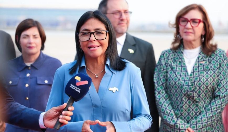 (MUNDO) PRESIDENTA (E) DELCY RODRÍGUEZ RESALTA ÉXITO DE SU AGENDA EN INDIA