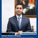 (VENEZUELA) PRESIDENTA DELCY RODRÍGUEZ DESIGNÓ A JOHANN ÁLVAREZ MÁRQUEZ COMO NUEVO ENCARGADO DE NEGOCIOS ANTE EEUU
