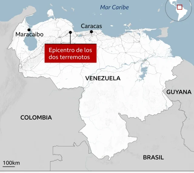 (MUNDO) EPICENTRO DEL SEGUNDO TERREMOTO DE MAGNITUD 7,5 OCURRIDO EN VENEZUELA FUE REUBICADO POR EL SERVICIO GEOLÓGICO DE EEUU