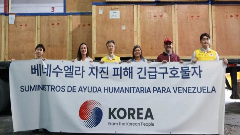 (VENEZUELA) MÁS 17 TONELADAS DE AYUDA HUMANITARIA ARRIBÓ AL PAÍS DESDE COREA…