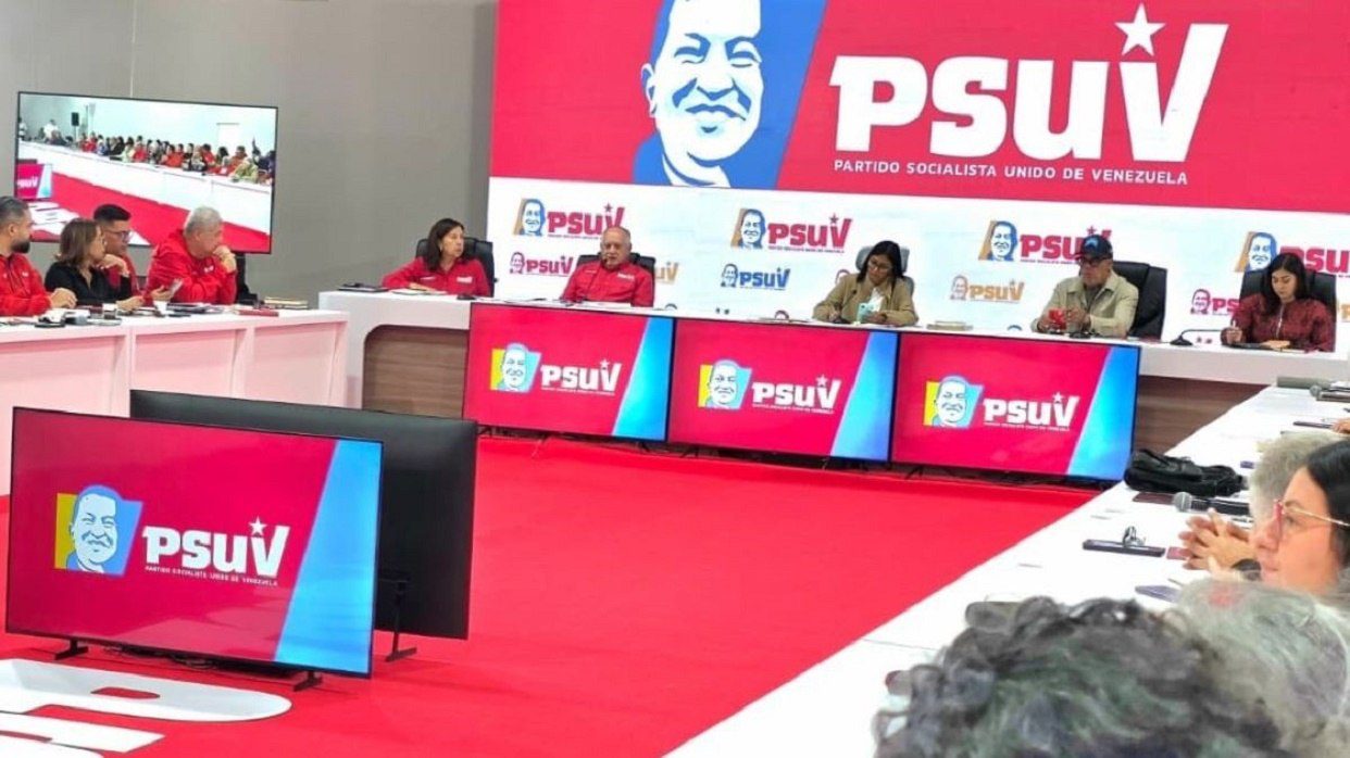 (VENEZUELA) PRESIDENTA DELCY RODRIGUEZ ENCABEZA REUNIÓN CON LA DIRECCIÓN DEL PSUV Y…