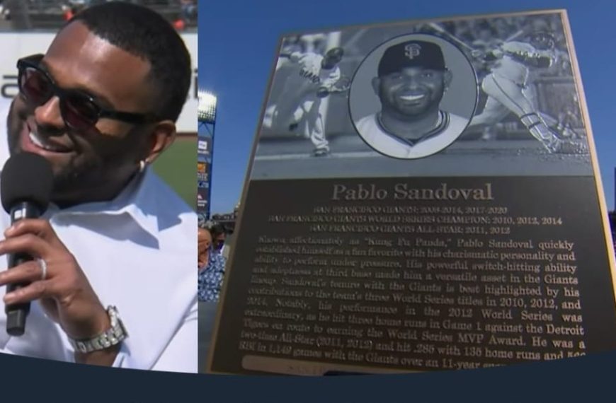 (EEUU) «EL PANDA» PABLO SANDOVAL ES EXALTADO AL SALÓN DE LA FAMA DE LOS GIGANTES DE SAN FRANCISCO