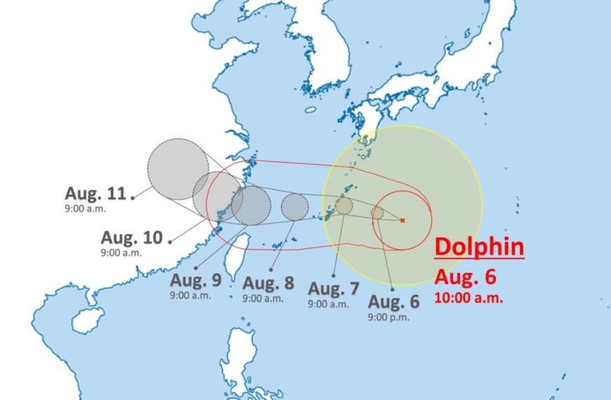 (MUNDO) TIFÓN DOLPHIN CRUZA EL SUR DE JAPÓN Y VA RUMBO A CHINA