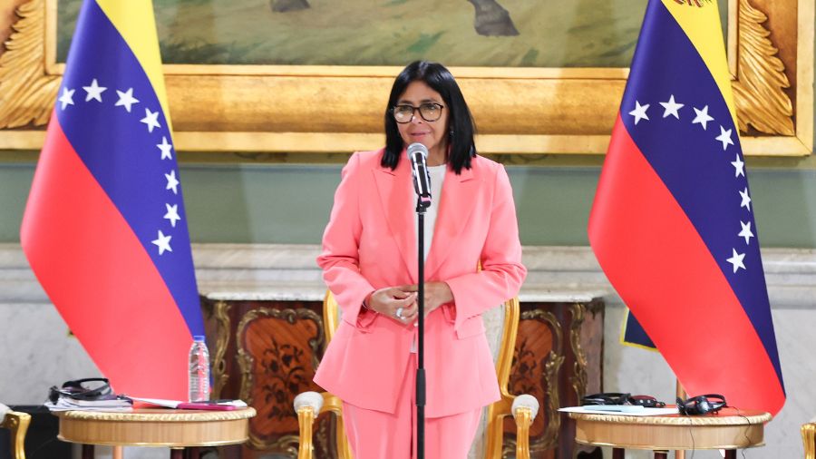 (VENEZUELA) PRESIDENTA DELCY RODRÍGUEZ ASEGURA QUE ACUERDO CON EEUU ATRAERÁ INVERSIONES