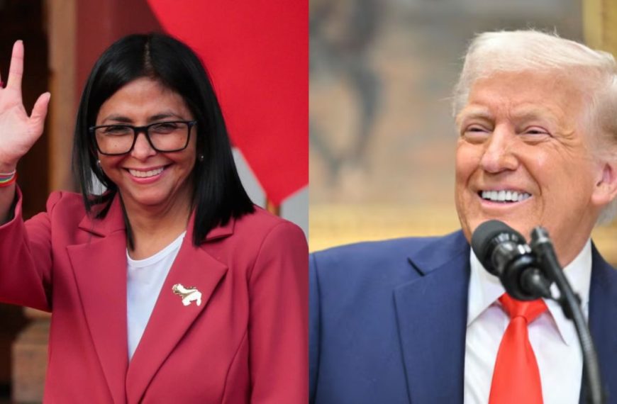(EEUU) PRESIDENTES DONALD TRUMP Y DELCY RODRÍGUEZ SE REÚNEN EN NUEVA YORK (+VIDEO)