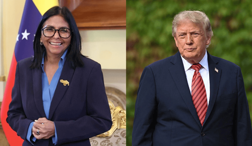 (MUNDO) DONALD TRUMP Y DELCY RODRÍGUEZ SE REUNIRÁN EL MARTES EN NEW YORK