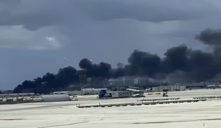 (EEUU) AVIÓN DE CARGA DE AMAZON SE ESTRELLÓ EN EL AEROPUERTO SE MIAMI