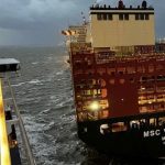 (MUNDO) CRUCERO COLISONA CONTRA BUQUE PORTACONTENEDORES EN ALEMANIA