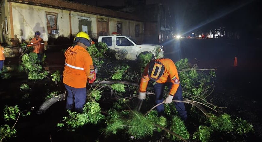(VENEZUELA) SISTEMA DE GESTIÓN DE RIESGO SE DESPLIEGA EN LARA TRAS INTENSAS LLUVIAS Y FUERTES VIENTOS
