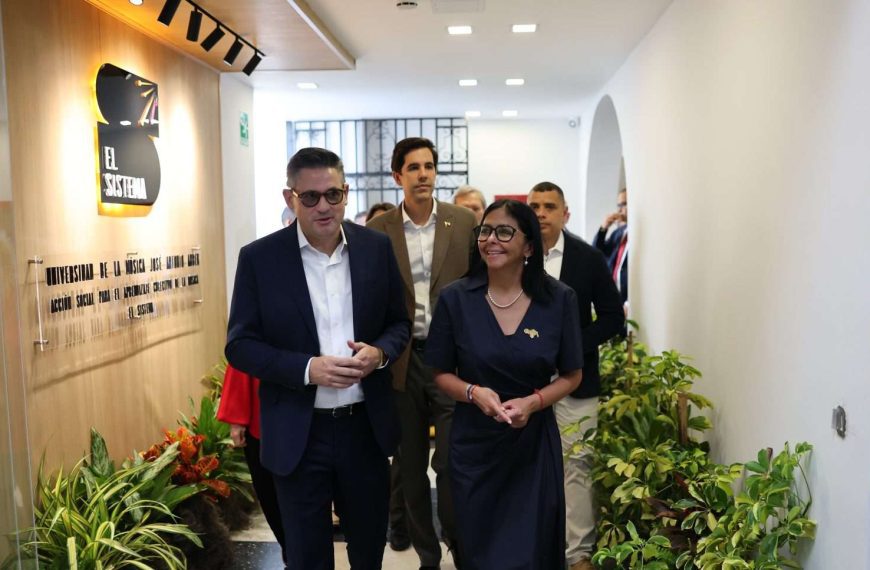(VENEZUELA) PRESIDENTA DELCY RODRÍGUEZ ENCABEZÓ INAUGURACIÓN DE LA UNIVERSIDAD DE LA MÚSICA JOSÉ ANTONIO ABREU