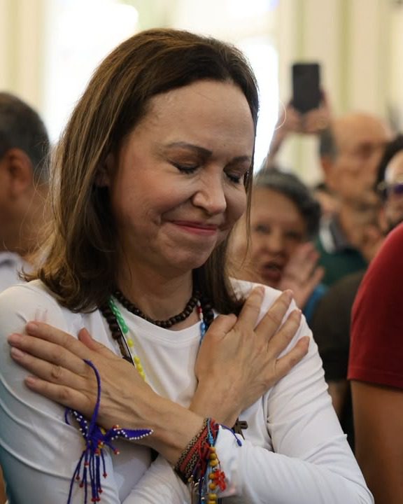 (VENEZUELA) OPOSITORA MARÍA CORINA MACHADO REGRESA AL PAÍS Y LLEGA A BARQUISIMETO&hellip;