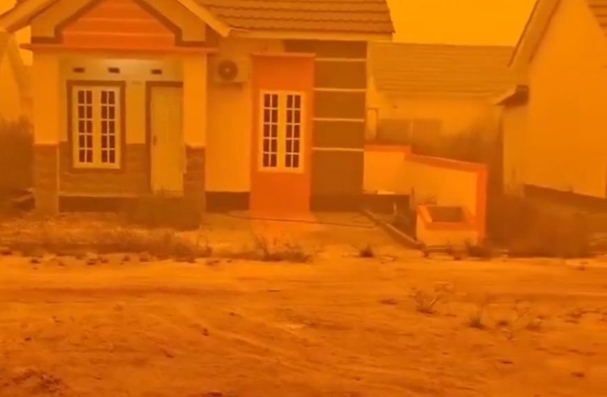 (MUNDO) INCENDIOS FORESTALES VUELVEN COLOR NARANJA EL CIELO DE INDONESIA (+VIDEO)
