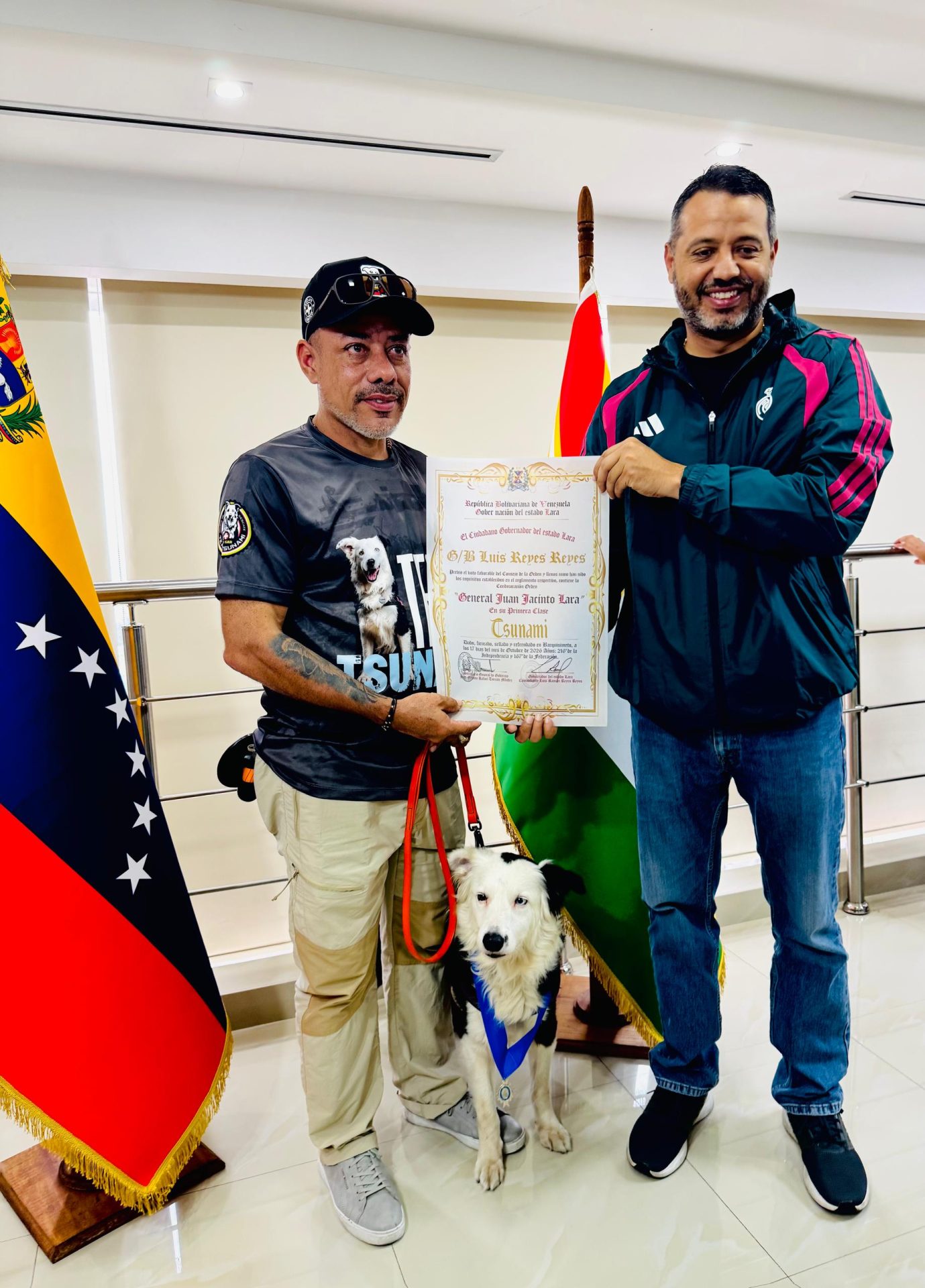 ‎(VENEZUELA) GOBERNACIÓN DE LARA CONDECORÓ A TSUNAMI CON LA ORDEN JUAN JACINTO&hellip;
