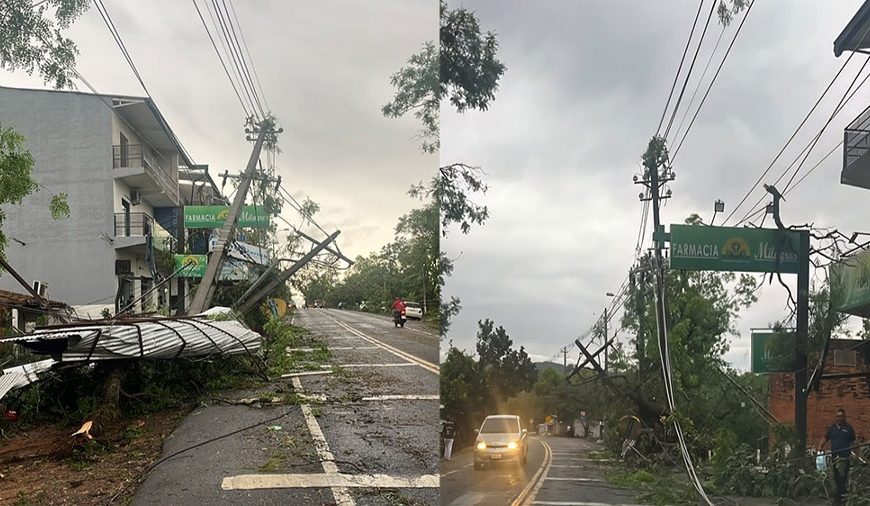 (PARAGUAY) INTENSA GRANIZADA DEJA DAÑOS EN VIVIENDAS Y VEHÍCULOS