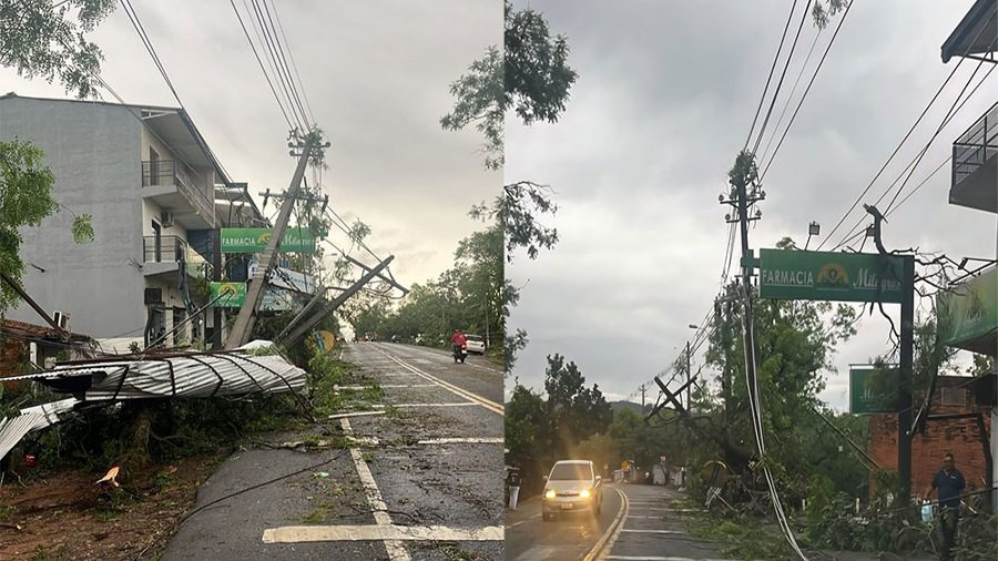(PARAGUAY) INTENSA GRANIZADA DEJA DAÑOS EN VIVIENDAS Y VEHÍCULOS